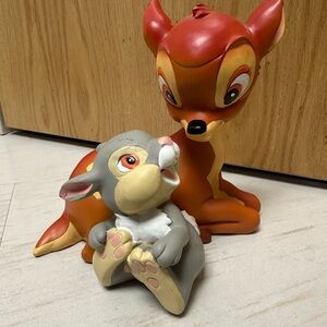Bambi & Thumper Inspired Kids Toy Set - Orange and Gray
